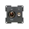 Presa 12V Standard + TV Grigio CBE MP12TV/G