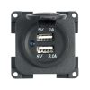 Presa-Doppia-USB-5V-1A-21A-Grigio-CBE-MP2USB-G.jpg Presa Doppia USB 5V 1A + 2,1A Grigio CBE MP2USB/G