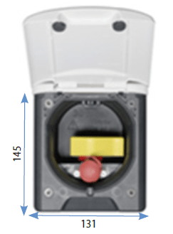 Presa Esterna Gas Fawo Grigio Chiaro