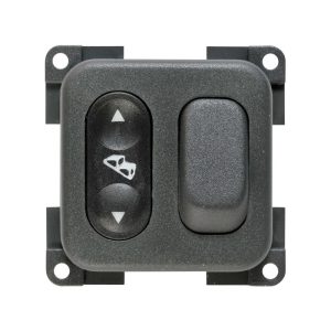 Pulsante Gradino + Deviatore Luce 12/24V Grigio CBE MCGD5/G