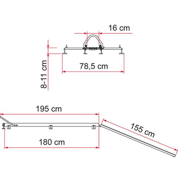 Rampa per Camper Fiamma Carry-Moto Pro