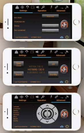 Antenna Satellitare ASR 850 FLAT SKEW Bluetooth DF Automatica Mecatronic