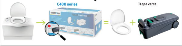 Cassetta WC Camper Kit Fresh Up C400