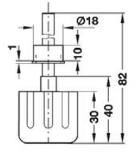 Pomello Girevole con Ghiera Nichel