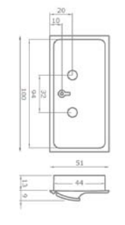 Kit V513 Maniglia in Zama Pressofusa Cromo Lucido Cf.Pz.1