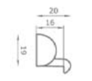 V510 Maniglia in Zama Pressofusa Cromo Lucido Cf.Pz.1