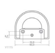 Kit V1706 Maniglia in Zama Pressofusa Cromo Lucido