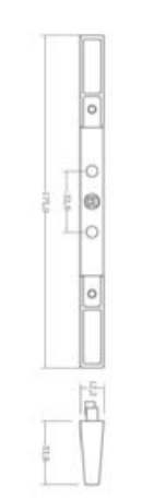 Kit V1917 Maniglia in Zama Pressofusa Cromo Lucido Cf.Pz.1