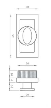 Kit V1445 Maniglia in Zama Pressofusa Cromo Lucido Cf.Pz.1