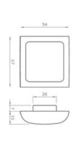 Kit V1149 Maniglia in Zama Pressofusa/ABS Cromo Lucido Cf.Pz.1