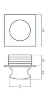 KIT AS238 Maniglia in ABS Cromo Lucido Cf.Pz.1
