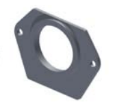 KIT AS238 Maniglia in ABS Cromo Lucido Cf.Pz.1