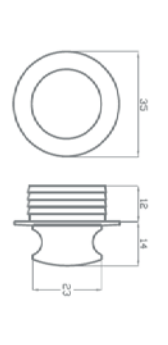 Kit AS238R Maniglia in ABS Cromo Lucido Cf.Pz.1