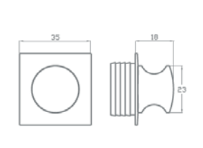 Kit AS239 Maniglia in ABS Cromo Lucido