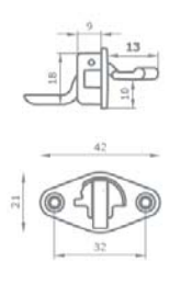 Kit V1538 Maniglia in Zama Pressofusa Cromo Lucido Cf.Pz.1