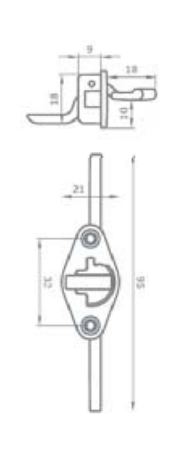 Kit V1236 Maniglia in Zama Pressofusa Cromo Lucido Cf.Pz.1