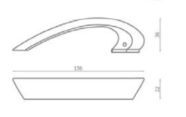 Kit V1559 Maniglia per Porta Cromo Lucido Cf.Pz.1