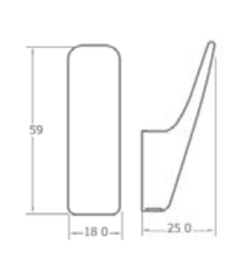 AS1879 Appendiabito in Zama Pressofusa Cromo Lucido Cf.Pz.1