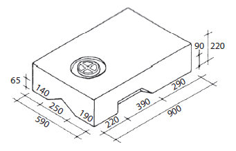 Serbatoio Acqua Ford 98/2000 Nero 110 Litri