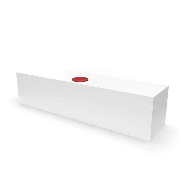 Serbatoio per Acqua 100L 120x28x30 cm Bianco