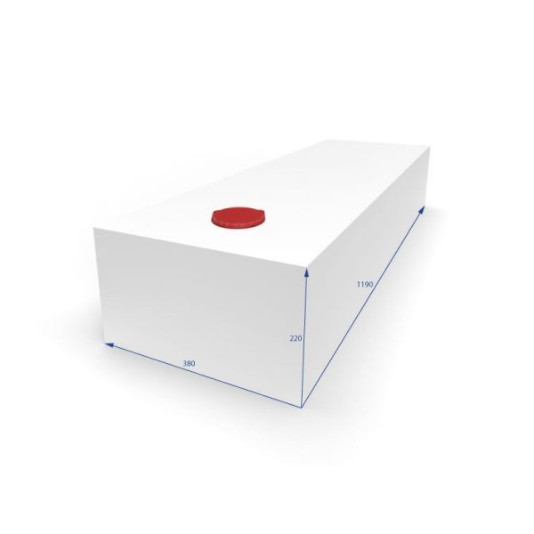 Serbatoio-per-Acqua-103L-38x22x119-cm-Bianco-misure.jpeg Serbatoio per Acqua 103L 38x22x119 cm Bianco