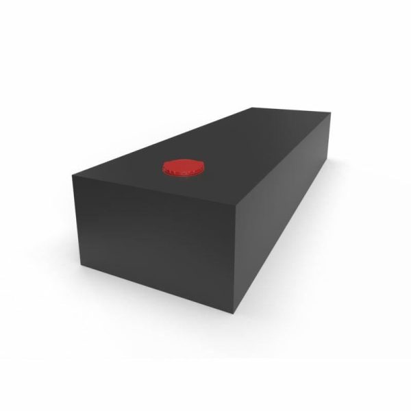 Serbatoio per Acqua 103L 38x22x119 cm Nero
