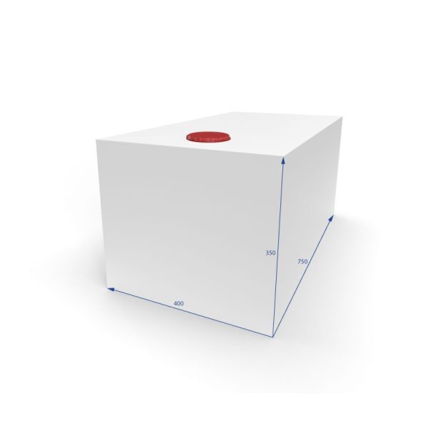 Serbatoio per Acqua 105L 40x35x75 cm Bianco