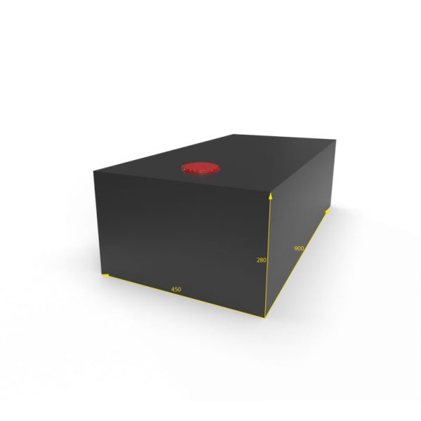 Serbatoio-per-Acqua-112L-45x28x90-cm-Nero-misure.jpeg Serbatoio per Acqua 112L 45x28x90 cm Nero