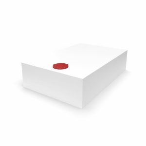 Serbatoio per Acqua 115L 59x22x90 cm Bianco