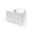 Serbatoio per Acqua 132L 50x30x88 cm Bianco
