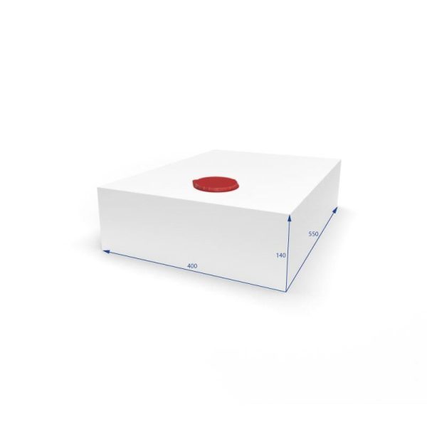 Serbatoio per Acqua 30L 40x14x55 cm Bianco