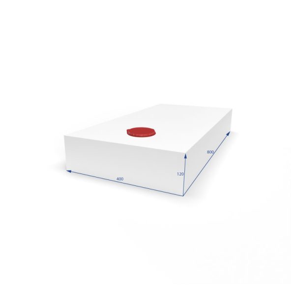 Serbatoio per Acqua 38L 40x12x80 cm Bianco