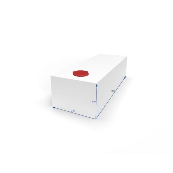 Serbatoio per Acqua 45L 28x20x81 cm Bianco