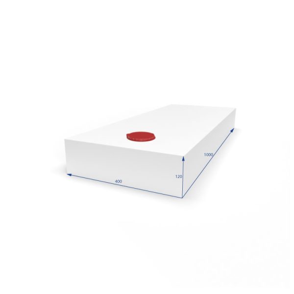 Serbatoio per Acqua 48L 40x12x100 cm Bianco