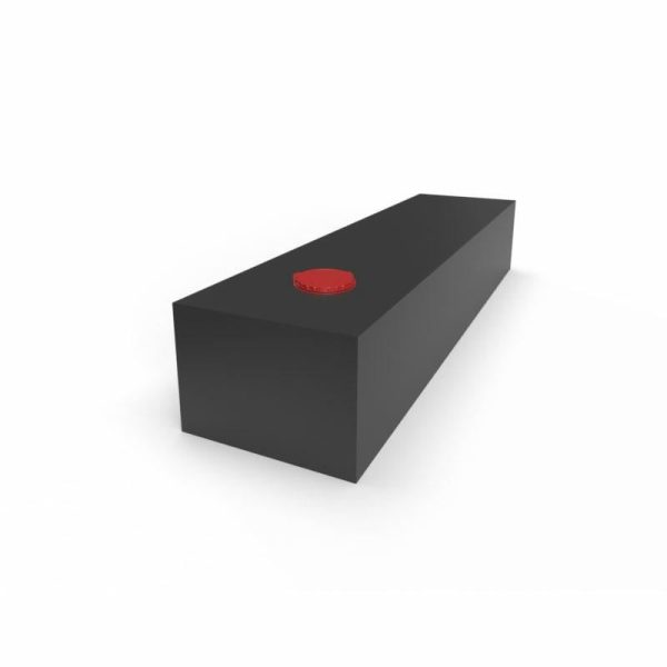 Serbatoio per Acqua 60L 28x20x110 cm Nero