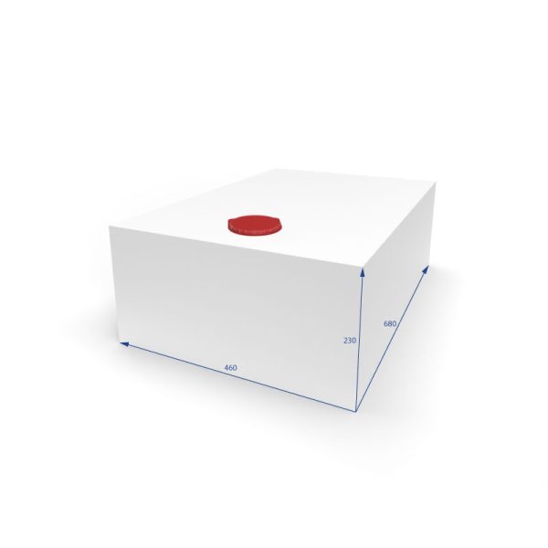 Serbatoio per Acqua 72L 45x23x70 cm Bianco