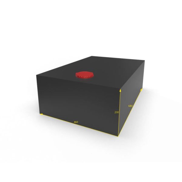 Serbatoio per Acqua 72L 45x23x70 cm Nero