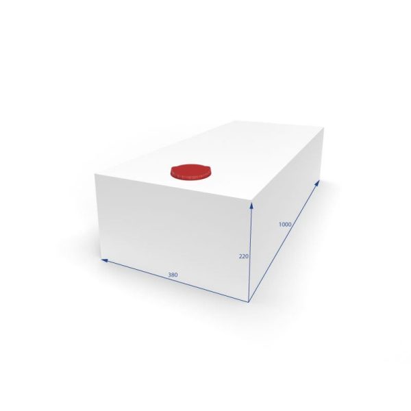 Serbatoio per Acqua 83L 38x22x100 cm Bianco