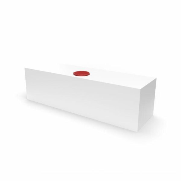 Serbatoio per Acqua 84L 100x28x30 cm Bianco