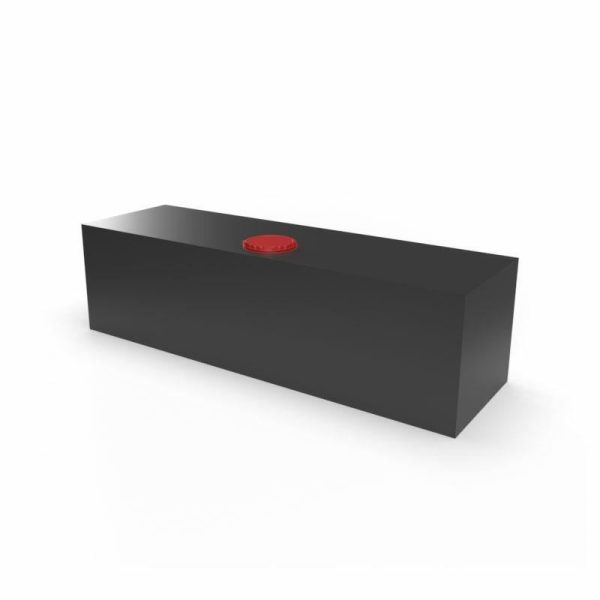 Serbatoio per Acqua 84L 100x28x30 cm Nero