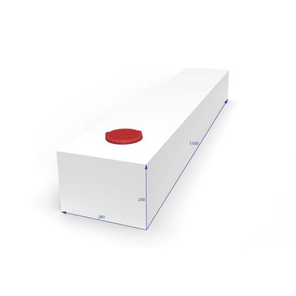 Serbatoio-per-Acqua-84L-28x20x150-cm-Bianco-misure.jpeg Serbatoio per Acqua 84L 28x20x150 cm Bianco