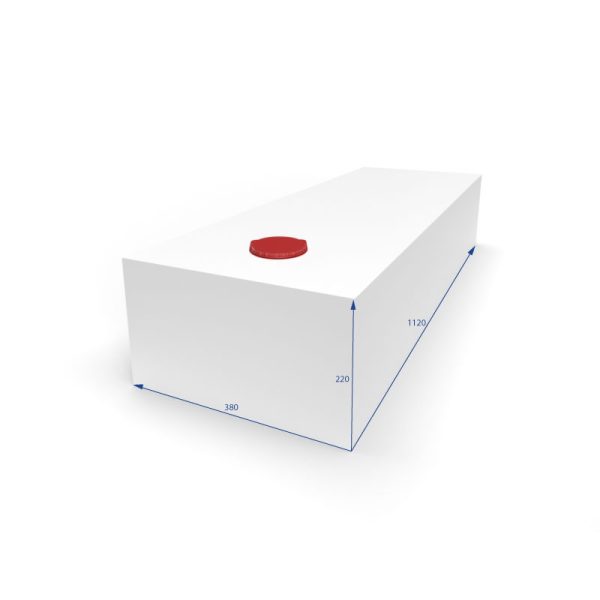 Serbatoio-per-Acqua-93L-38x22x112-cm-Bianco-misure.jpeg Serbatoio per Acqua 93L 38x22x112 cm Bianco