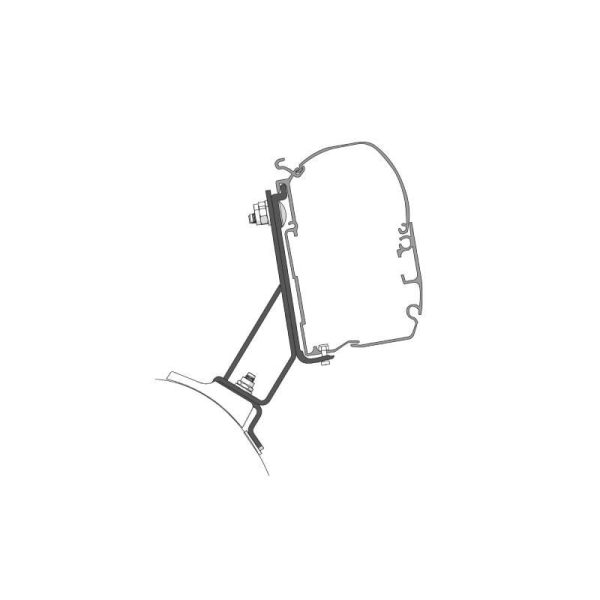 Tendalino Fiamma F45S PSA per Minivan Peugeut, Opel, Toyota Deep Black