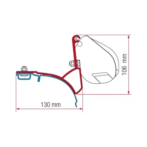 Staffe F35 Pro Fiamma Kit Canalina VW T5/T6 Multivan Trasporter