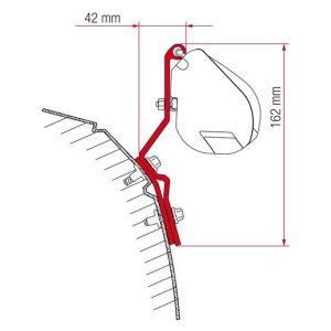 Staffe F35 Pro Fiamma Kit VW T4 Lift Roof