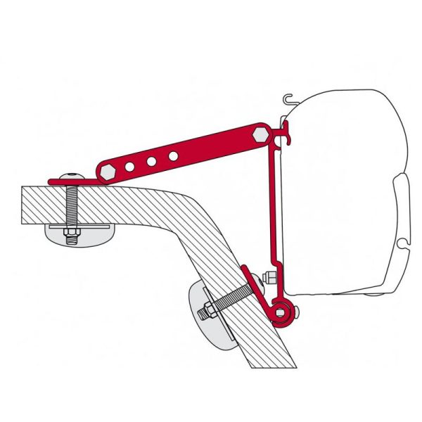 Staffe F45/ F70 Kit wall Adapter Fiamma per Camper