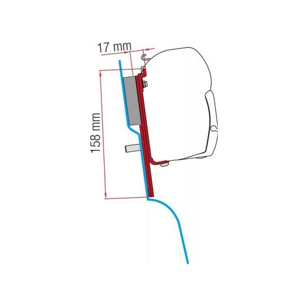 Staffe F45/F70 Fiamma Kit Ford Custom Nugget