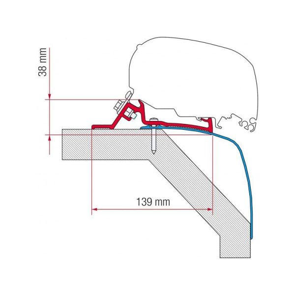 Staffe F80/F65 Fiamma Kit Laika Rexosline - Kreos 2009