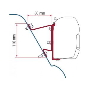 Staffe F45/F70 Fiamma Kit Mercedes Sprinter H3 - Sprinter H3 Westfalia - VW Crafter H3