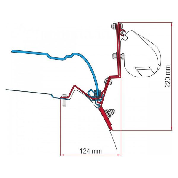 Staffe F45/F70 Fiamma Kit V Class Marco Polo dal 2014